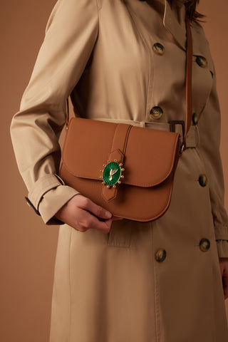 Gerda Camel Brown Bag