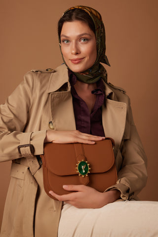 Gerda Camel Brown Bag