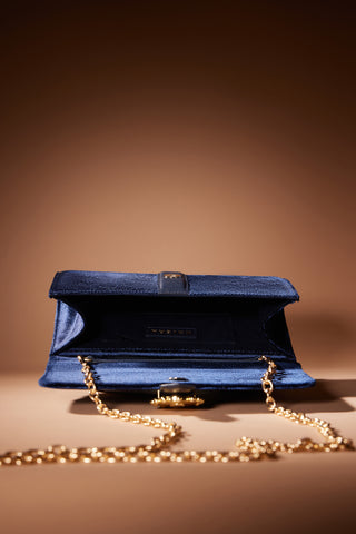 Alice Navy Blue Clutch