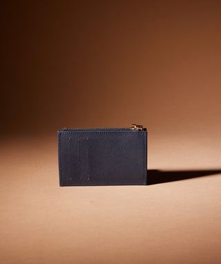 Gustav Navy Blue Cardholder (with gold details)